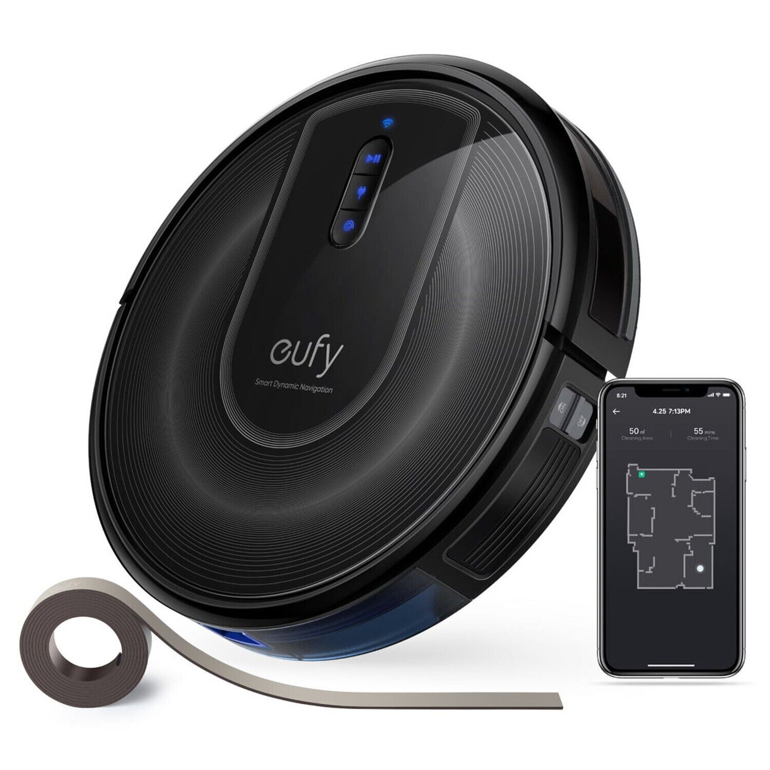 Anker Eufy Robovac G30 Verge Black Robotic Vacuum Cleaners for
