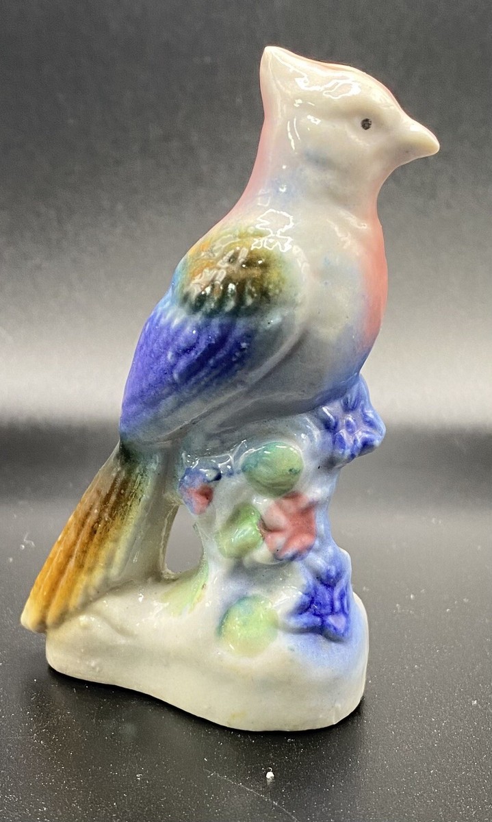 Vintage Ceramic Porcelain Bird Figurine - 3.75H