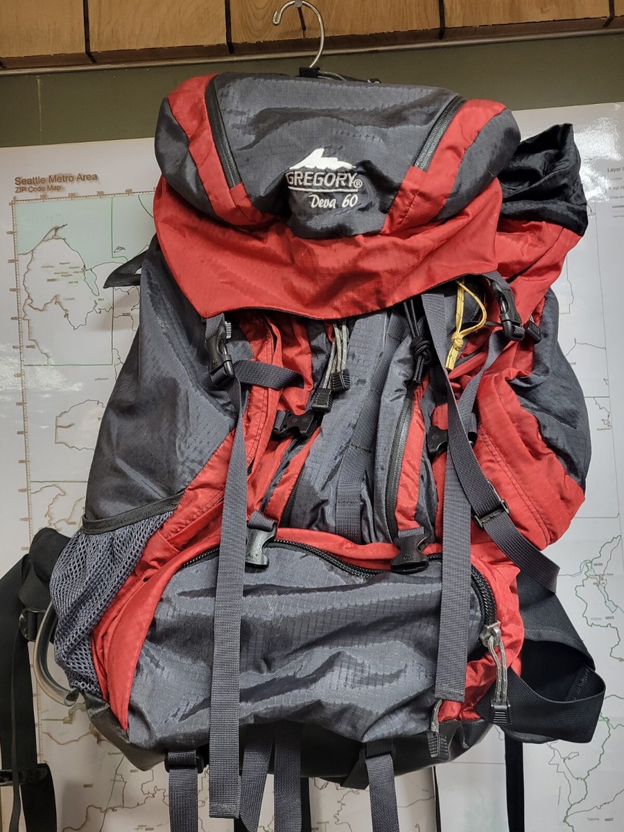 Gregory DEVA 60 Hiking Backpack Womens Small Pack RED/GRAY | eBay