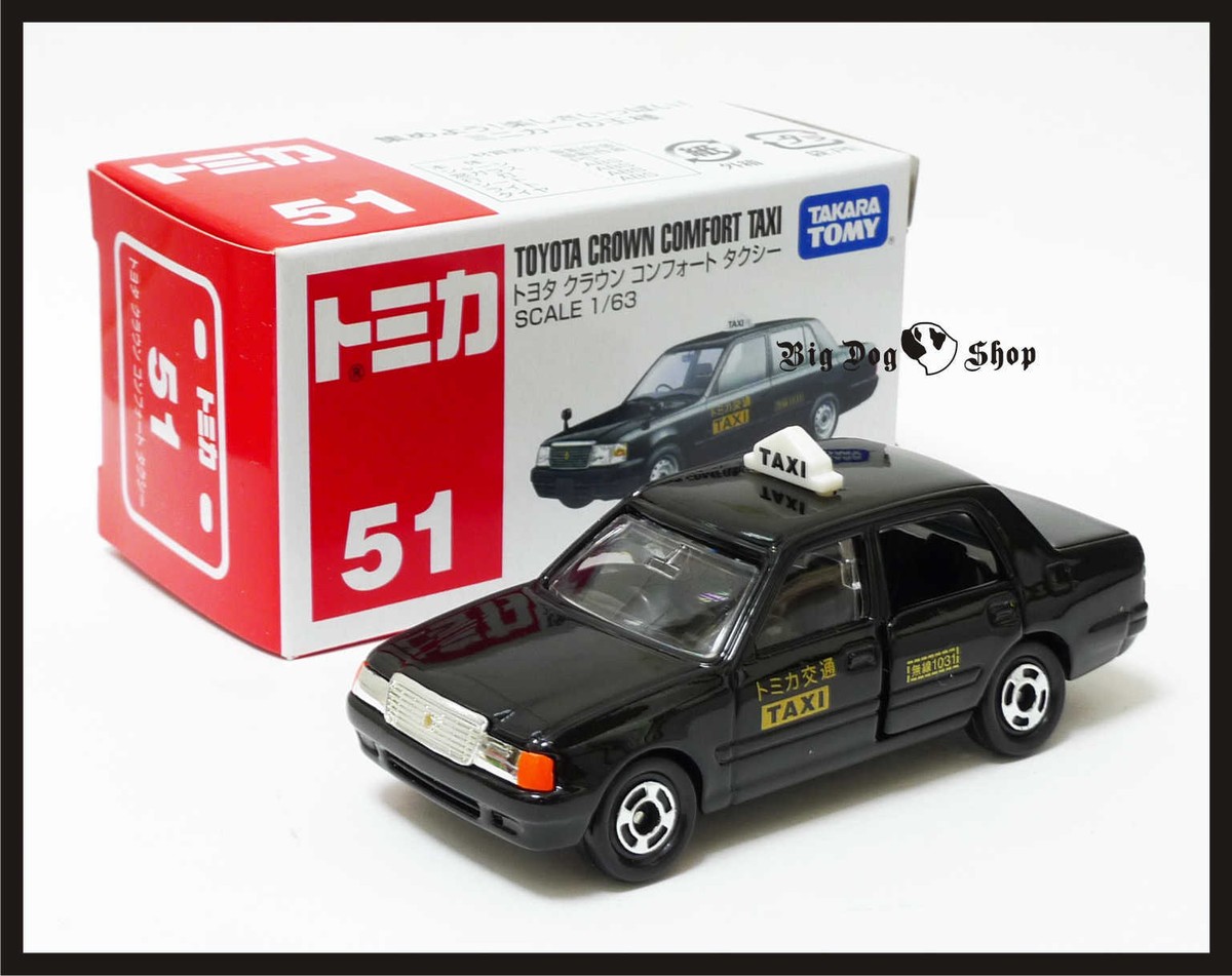 TOMICA 51 TOYOTA CROWN COMFORT TAXI 1/63 TOMY DIECAST CAR NEW (A