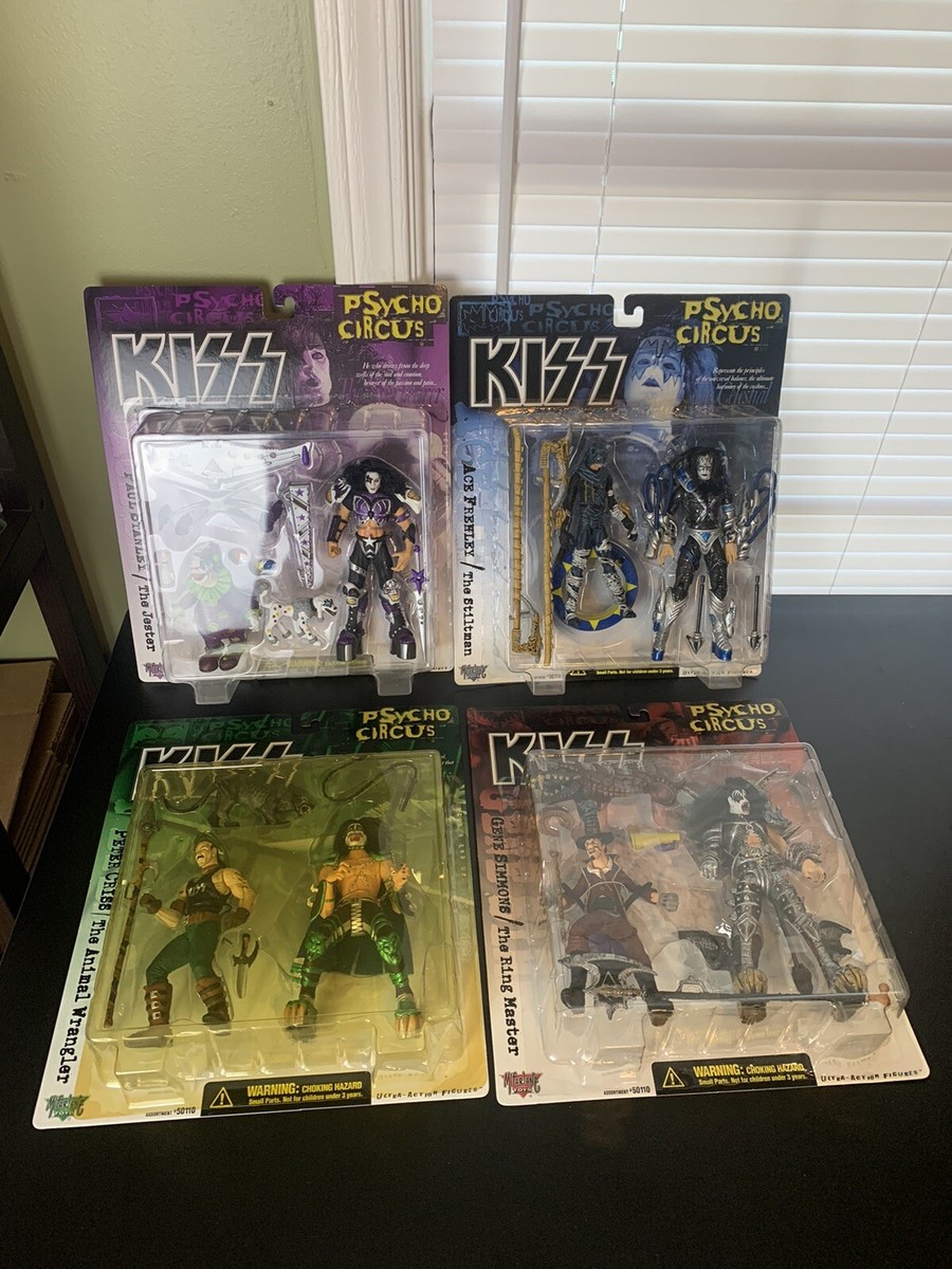 Vintage Kiss Psycho Circus McFarlane Set 4 NEW NOS action Figures