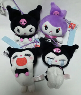 Sanrio Kuromi Various Expressions Mascot Plush Set Of 4 Stuffed