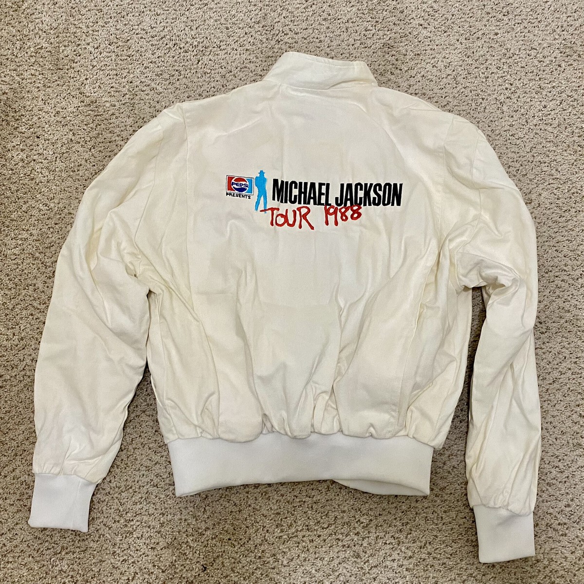 Michael Jackson Bad Tour Japan Jacket 1988 White Men's Size Medium