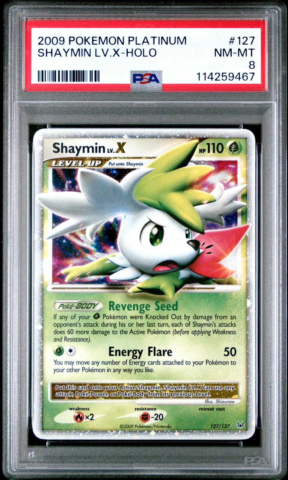 Shaymin LV.X 2009 Platinum #127/127 Holo Price Guide - Sports Card