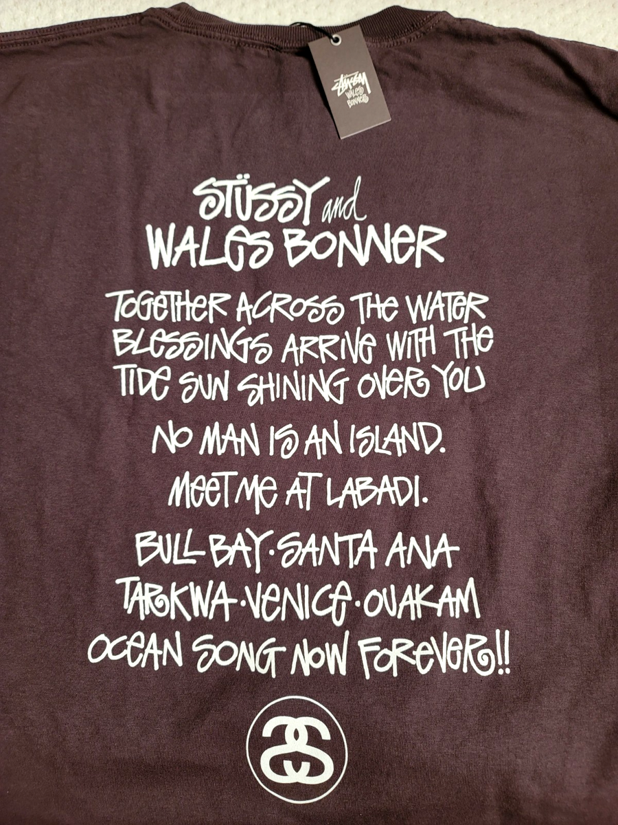 NEW Stüssy x Wales Bonner Ocean Song T-Shirt Brown XL | eBay