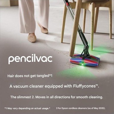 Dyson PencilVac Fluffycones SV50 FC Cordless Stick Handheld