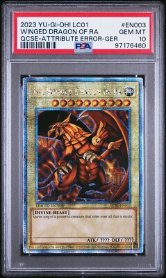 PSA 10 Winged Dragon of Ra LC01 QCR PSA 10 Attribute Error Ger