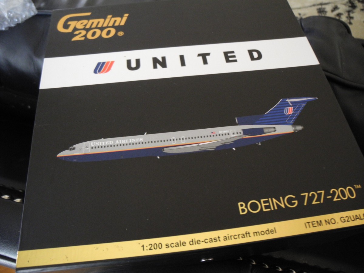 Extremely RARE GEMINI Jets Boeing 727-200 UNITED, 1:200, 1st