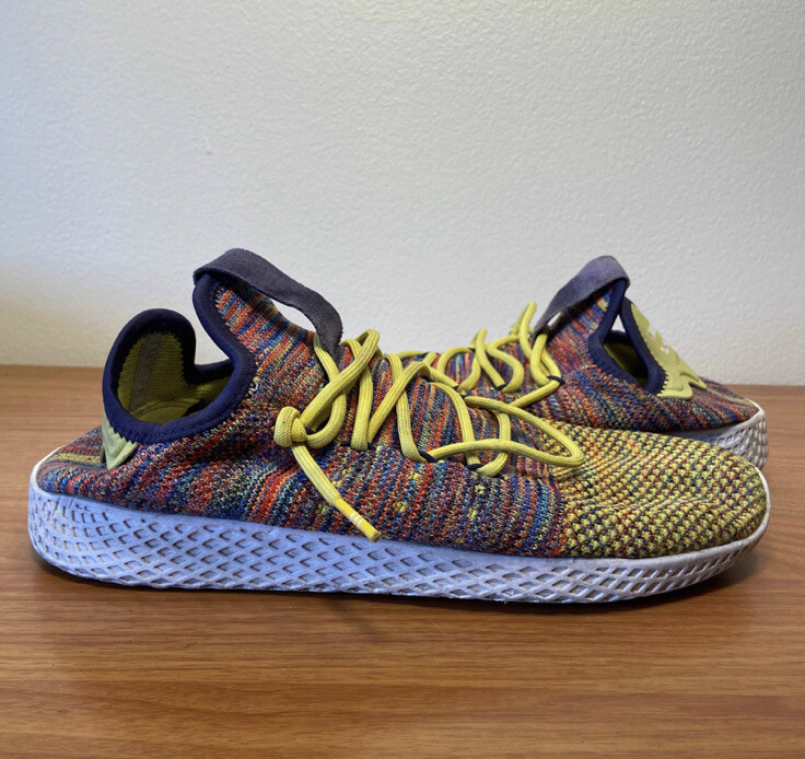 Adidas Pharrell Williams Tennis HU Rainbow Multi Color Size 11