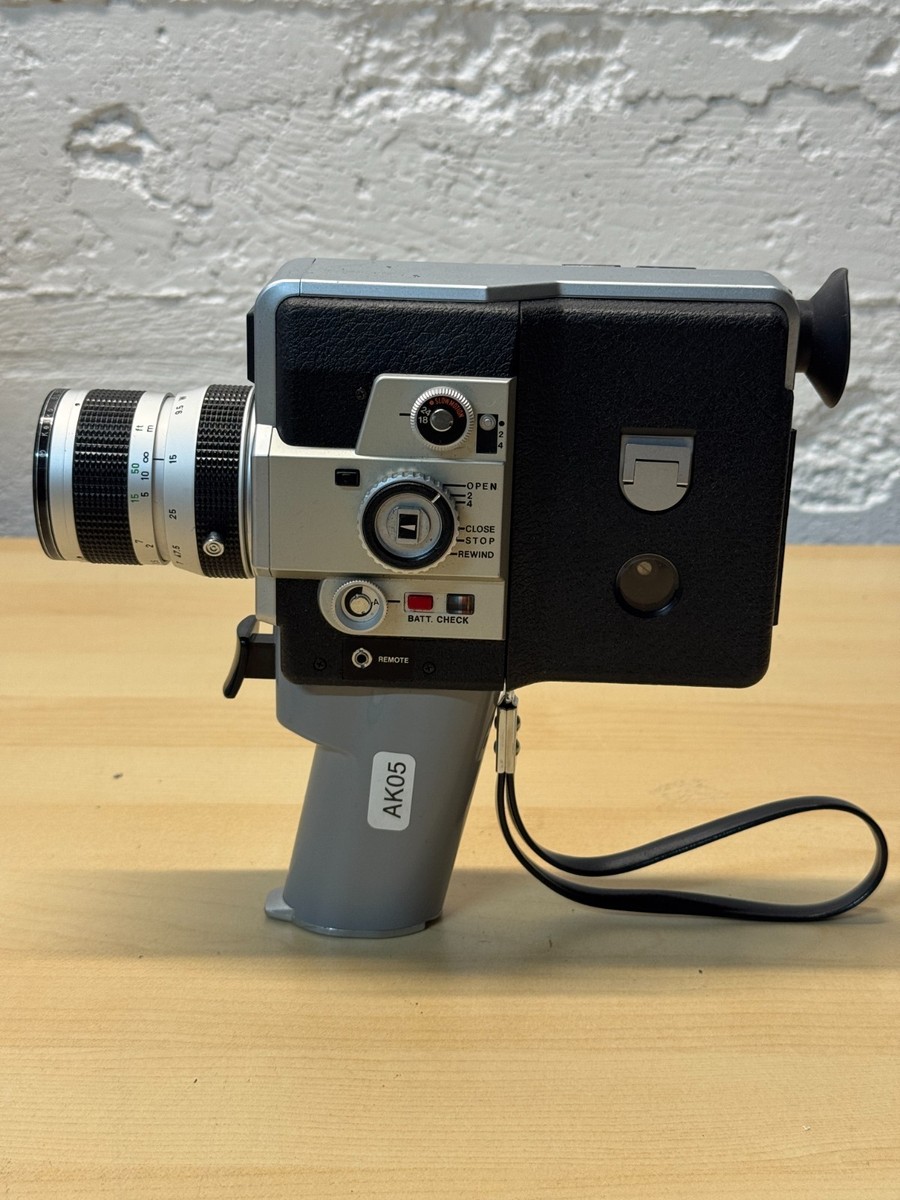 Clean Canon Single 8 518 SV Auto Zoom 8mm Film Movie Camera (AK05