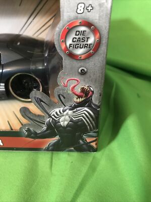 Jada Marvel Spiderman Venom 2008 Dodge Viper 1:24 Diecast Car NEW