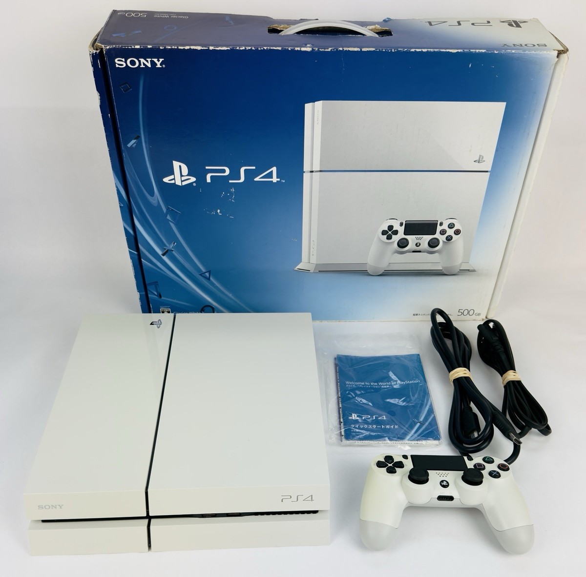 SONY Playstation 4 PS4 Glacier White console 500GB CUH-1100AB02 w
