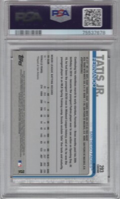 FERNANDO TATIS JR 2019 TOPPS CHROME PINK REFRACTOR ROOKIE RC #203