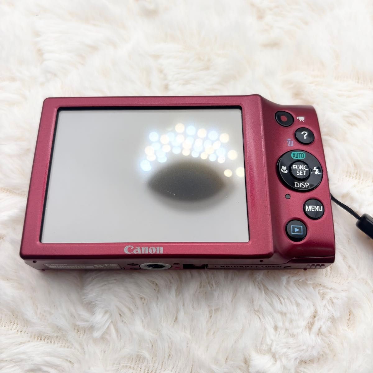 Canon PowerShot A3400 IS Red Digital Camera 16.0MP 5x Zoom HD