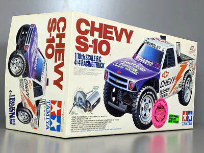 Rare Vintage New Tamiya 1/10 R/C Chevrolet Chevy S-10 4x4 Racing
