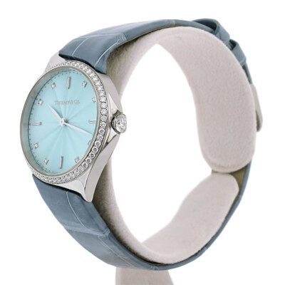 TIFFANY & CO. Metro Quartz Wristwatch 60874859 30mm SS Diamonds