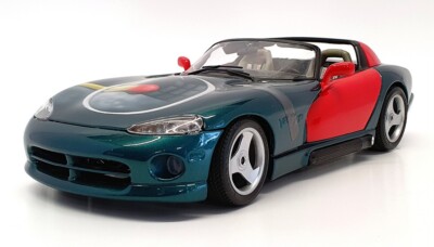 Burago 1/18 Scale Diecast 171021C - Dodge Viper RT/10 - Green/Red