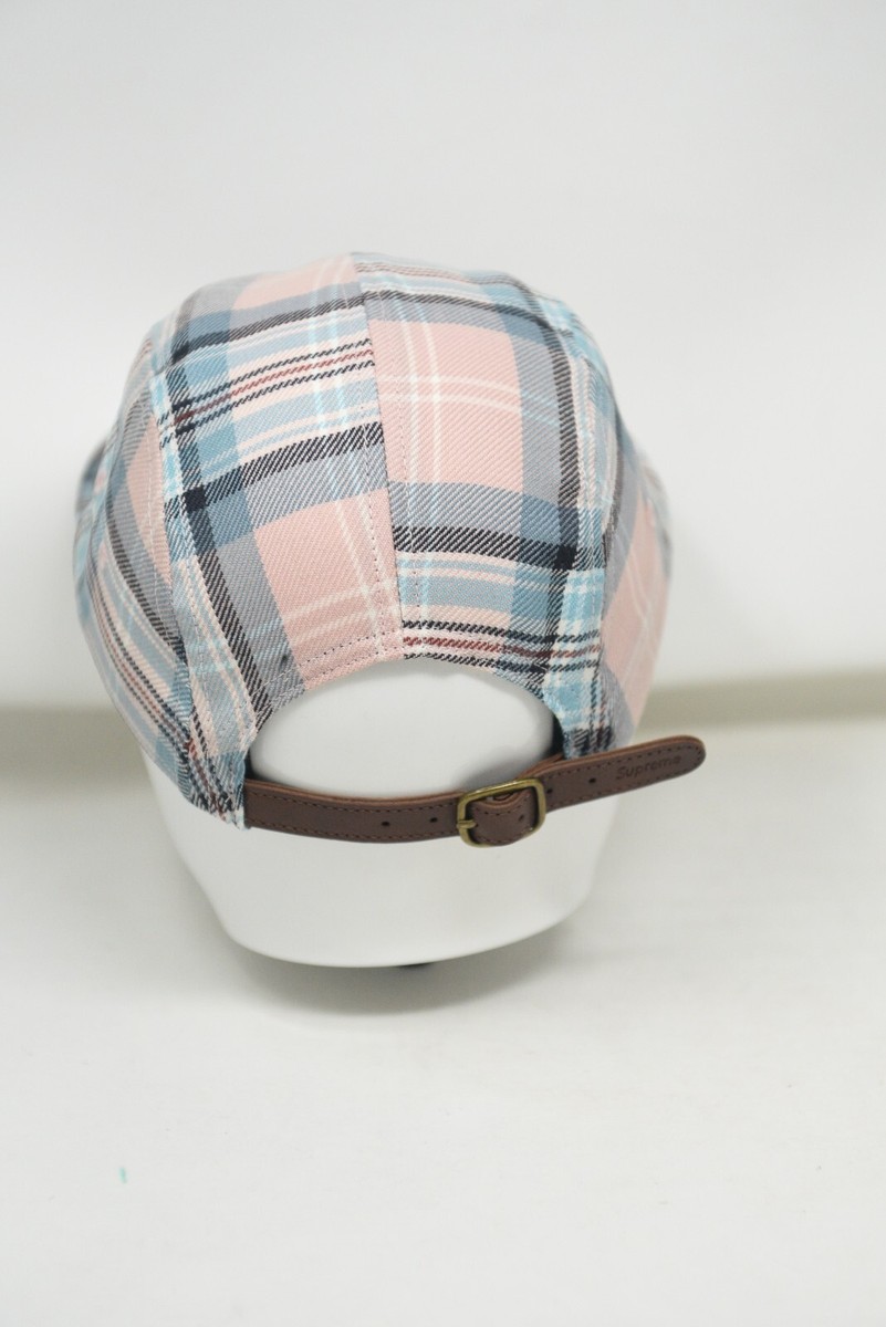 Supreme Lochcarron Camp Cap Rose Tartan Plaid Box Logo Strapback