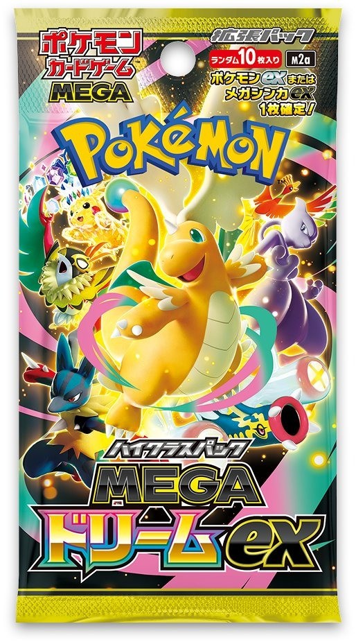 MEGA Dream ex M2a Pokemon Card Japanese 2025 5 Pack Set No Box New