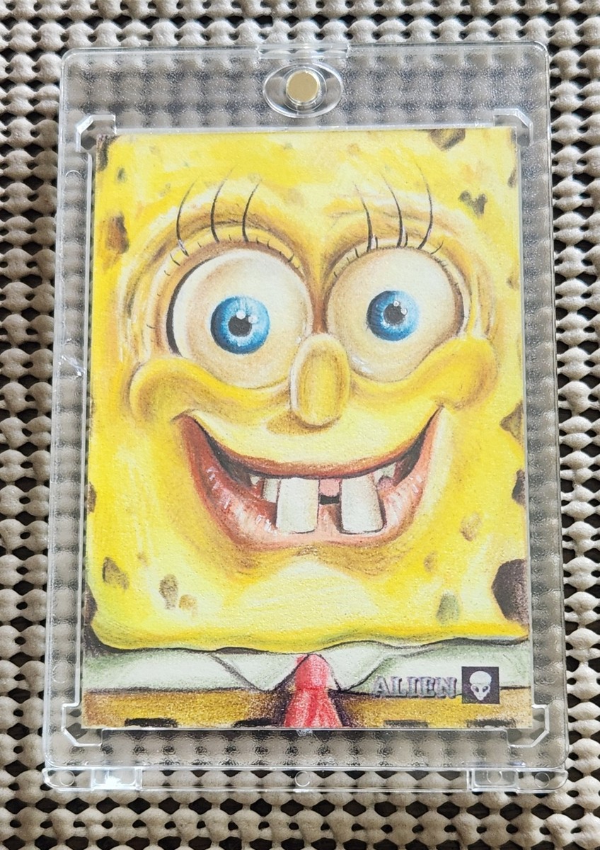 SPONGEBOB SQUAREPANTS CLOSE-UP Sketch Card (1/1) HAND DRAWN