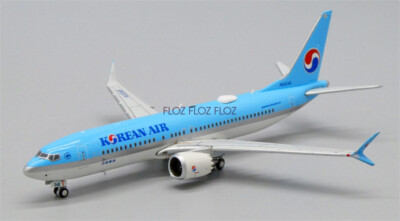 for JC Wings Korean Air for Boeing B737 Max8 HL8348 1:400 plane