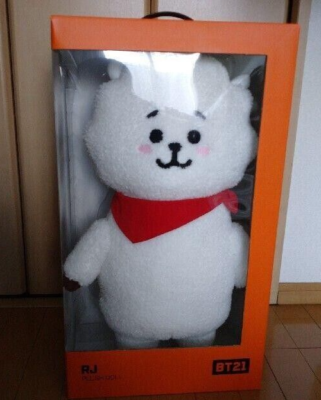 BTS BT21 RJ JIN Standing Plush Doll Jumbo Size BIG Linefriends