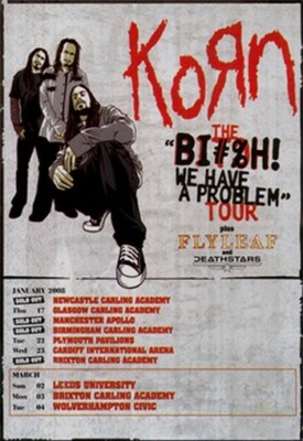 KORN TOUR POSTER Rare Hot New 24x36 | eBay