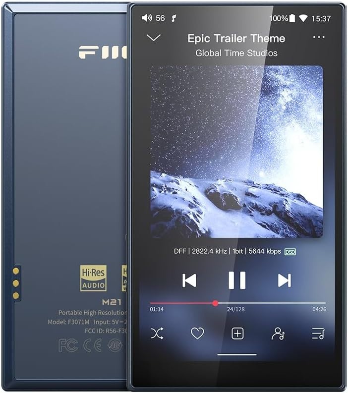 FiiO M21 Android 13 Portable Music Player w/Snapdragon 680, DSD