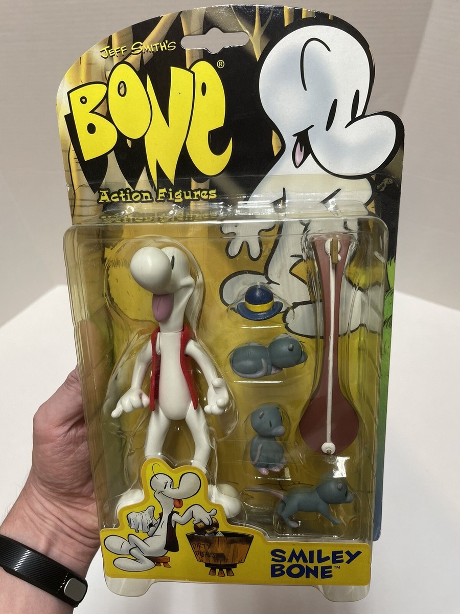 Bone Action Figure SMILEY BONE Jeff Smith NEW Resaurus Cartoon