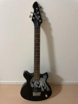 Electric Guitar First Act ME1980 Fire Pattern Black Operation