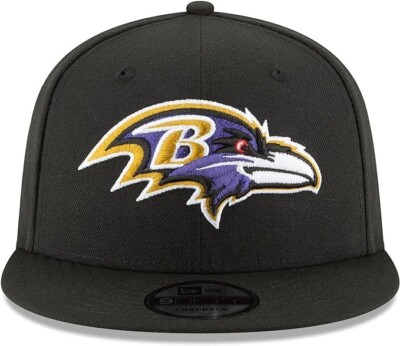 New Era Baltimore Ravens Hat NFL Black Team Color Logo 9FIFTY