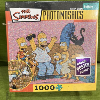Adult Puzzle Simpsons Photomosaics Jigsaw Puzzle - 1000 Piece