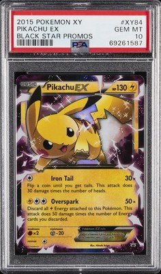 2015 POKEMON XY BLACK STAR PROMOS #XY84 PIKACHU EX PSA 10 | eBay
