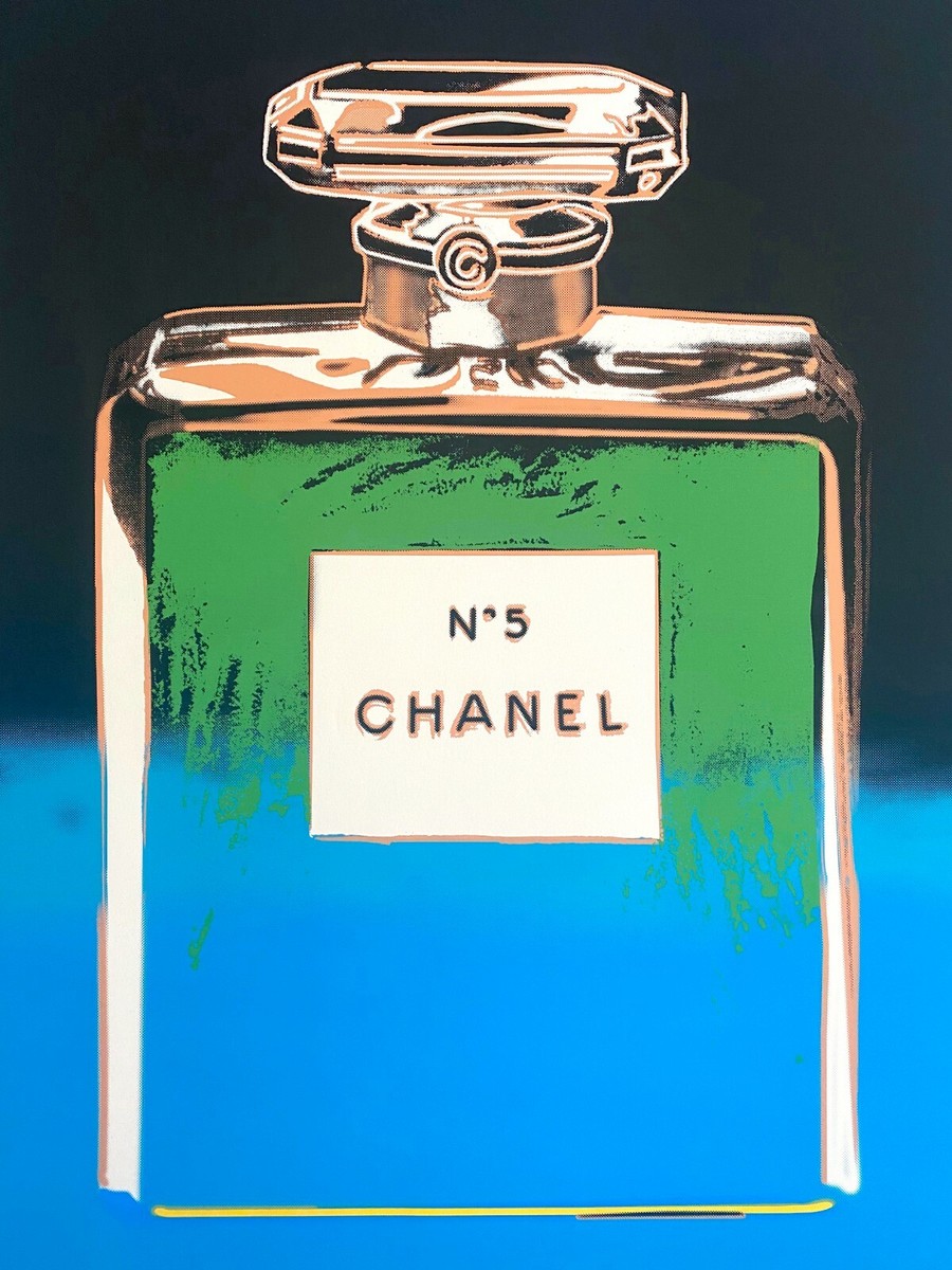 ANDY WARHOL RARE 1997 CHANEL NO.5 FINE ART SILKSCREEN PRINT LARGE
