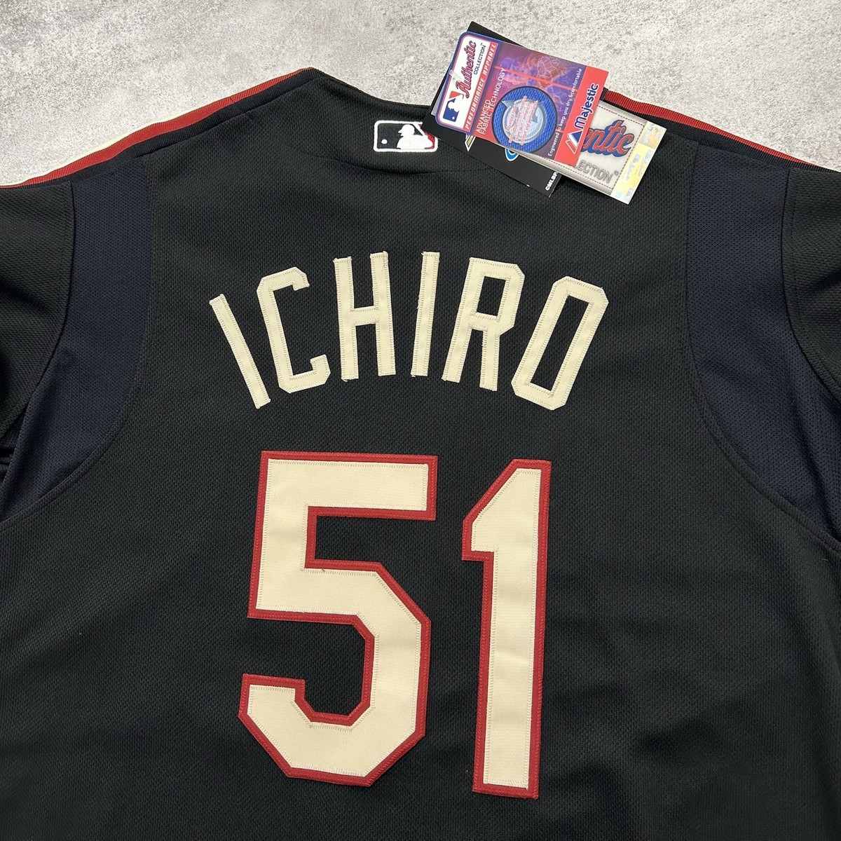 RARE VTG 00s MLB ICHIRO SUZUKI 2004 ALL STAR GAME JERSEY MAJESTIC
