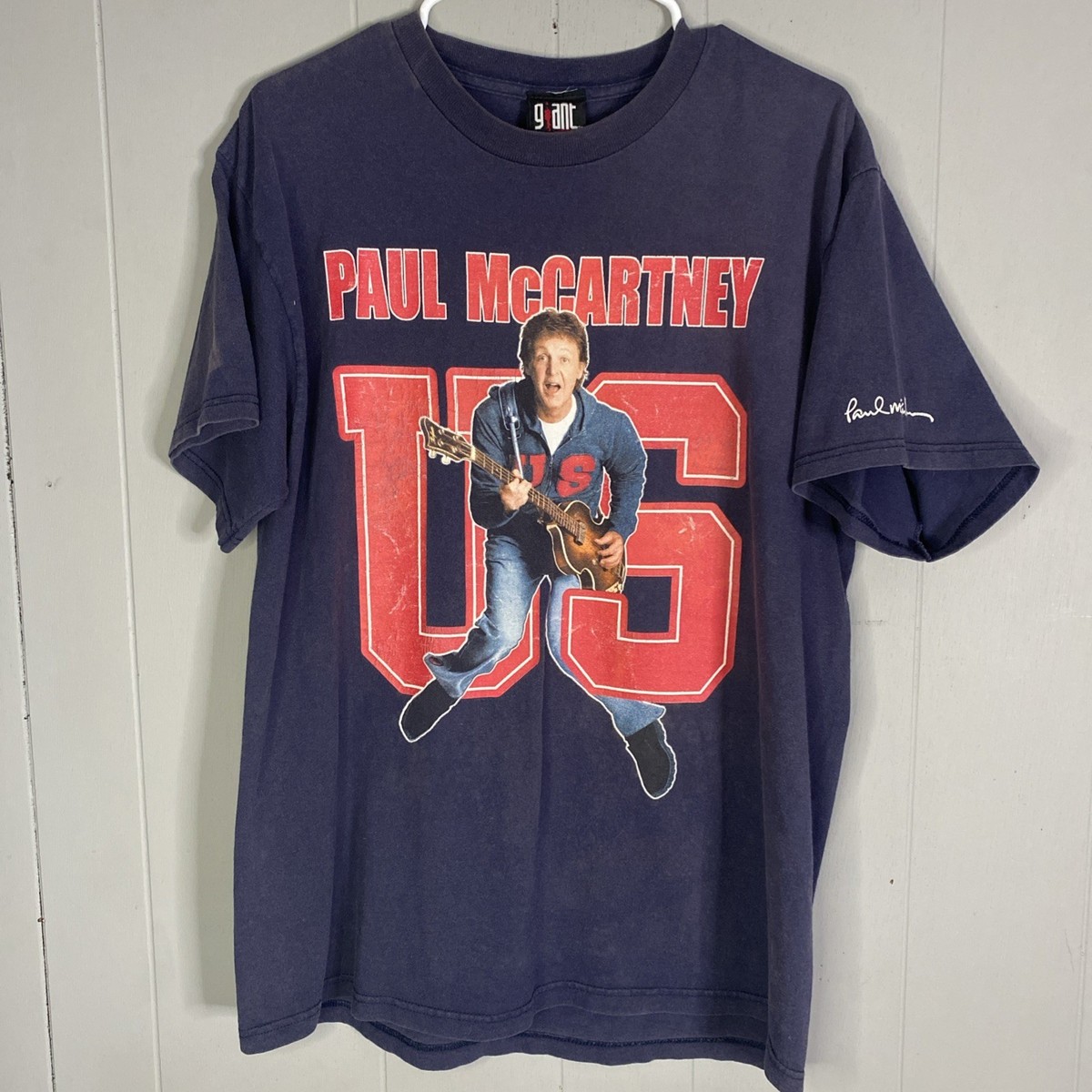 Vintage Paul McCartney Tour T Shirt 2005 GIANT Tag Double Sided