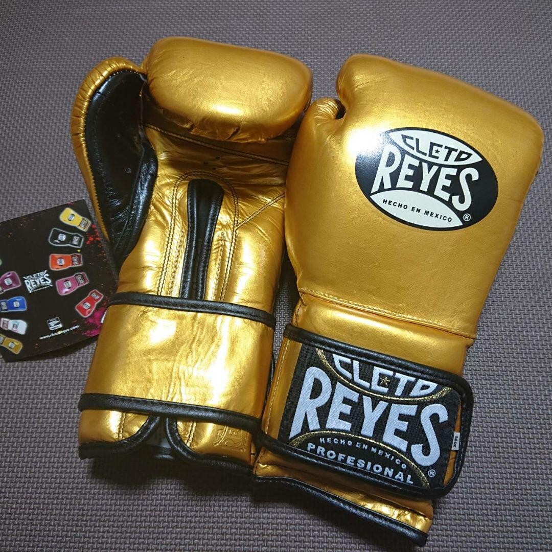 Cleto Reyes Boxing Gloves 14oz Gold Magic Tape type from Japan New