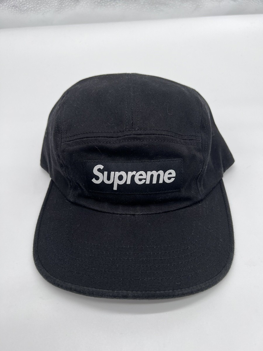 SUPREME WASHED CHINO TWILL CAMP CAP Black FW20 New 2020 hat