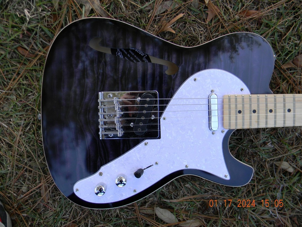 Grote GT-150 Super Series Semi Hollow F Hole Flame Top Electric