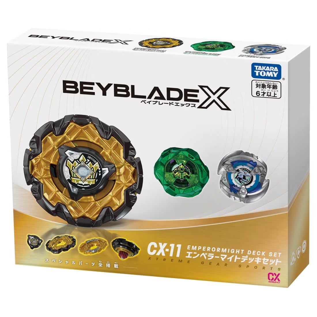 PSL BEYBLADE X CX-11 Emperor Might Deck Set TAKARA TOMY Japan New