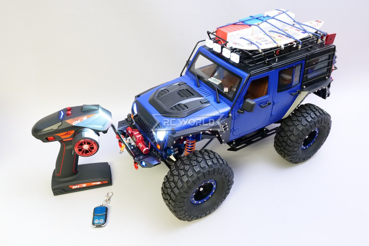 Custom 1/10 RC JEEP WRANGLER Rubicon 4X4 w/ LED 2- Speed 11.1V