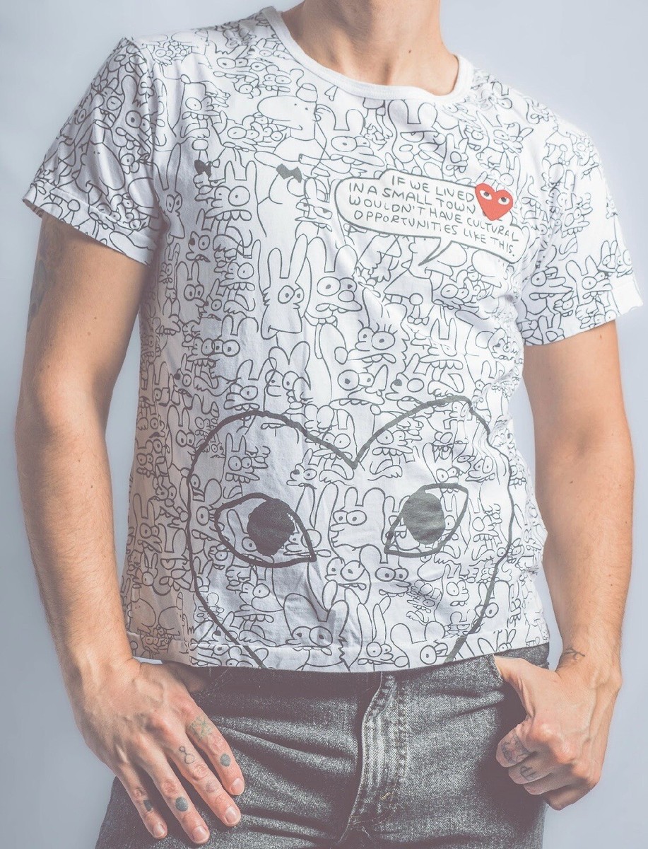 Comme des Garcons x Matt Groening PLAY collab “Life is Hell” comic