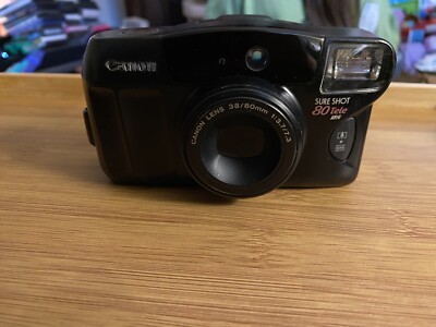 Canon Sure Shot 80 Tele Date SAF 35mm Point & Shoot Camera | eBay