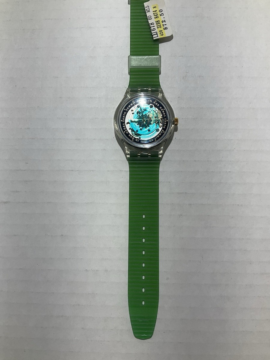 Swatch Automatic Earth Summit Watch 1992 UN Conference 'Time To