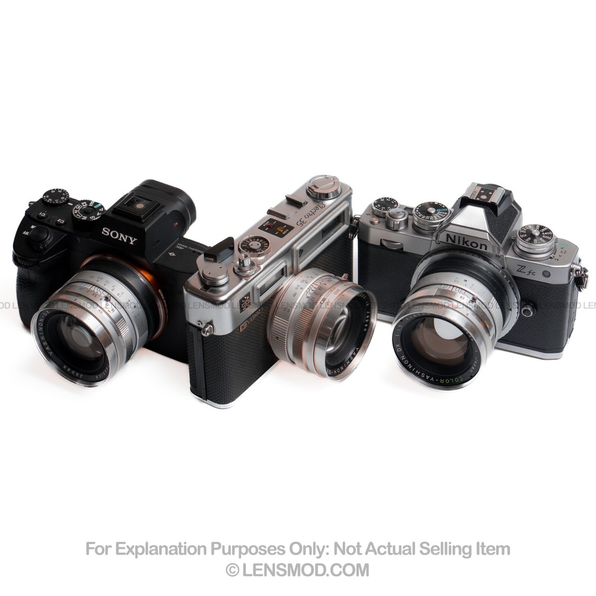 Yashica Electro 35 GSN Yashinon 45mm F1.7 Modified Lens for Sony E