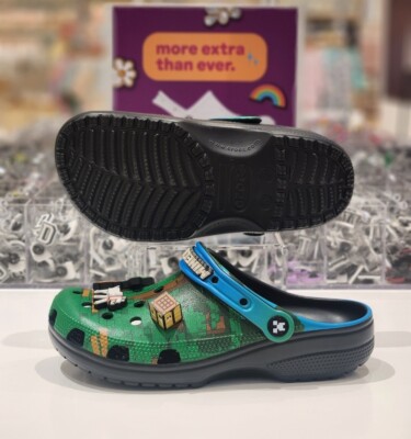 CROCS Minecraft Classic Clog 210829-90H Multi Unisex Sandals | eBay