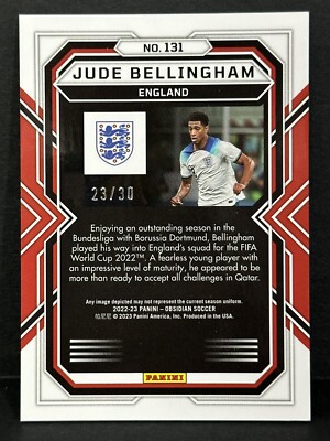 22-23 PANINI ベリンガム Jude Bellingham 世界30枚 2022-23 Panini