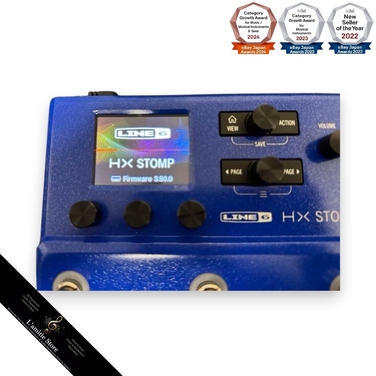 ギター LINE 6 HX STOMP Lightning Blue Line 6から青いカラーの“HX