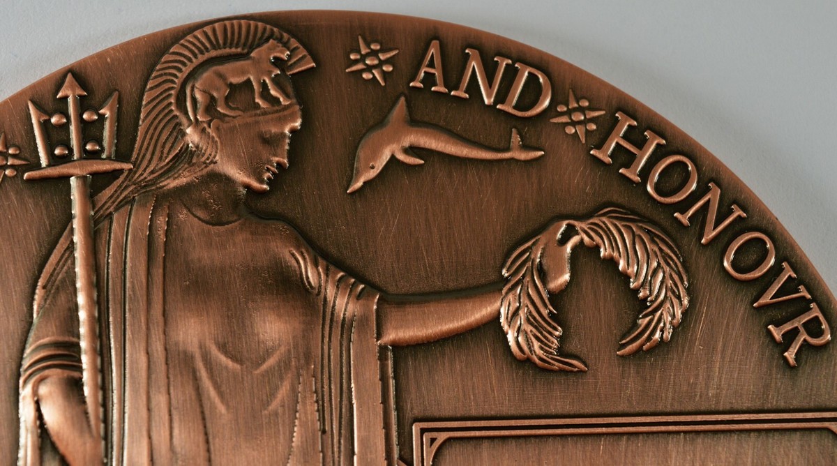 Bronze World War 1 Memorial/Death Plaque 'Dead Man's Penny' WW1