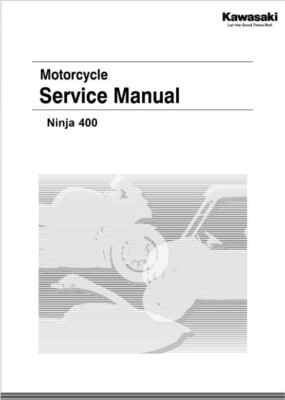 Kawasaki 2018-2023 EX400 Ninja 400 Complete Factory Service Manual
